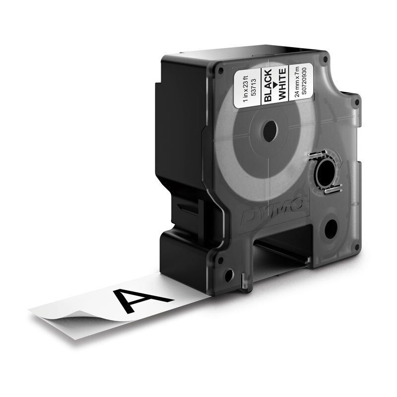 D1 Blk on Wht 24mmx7m Tape - Image 2