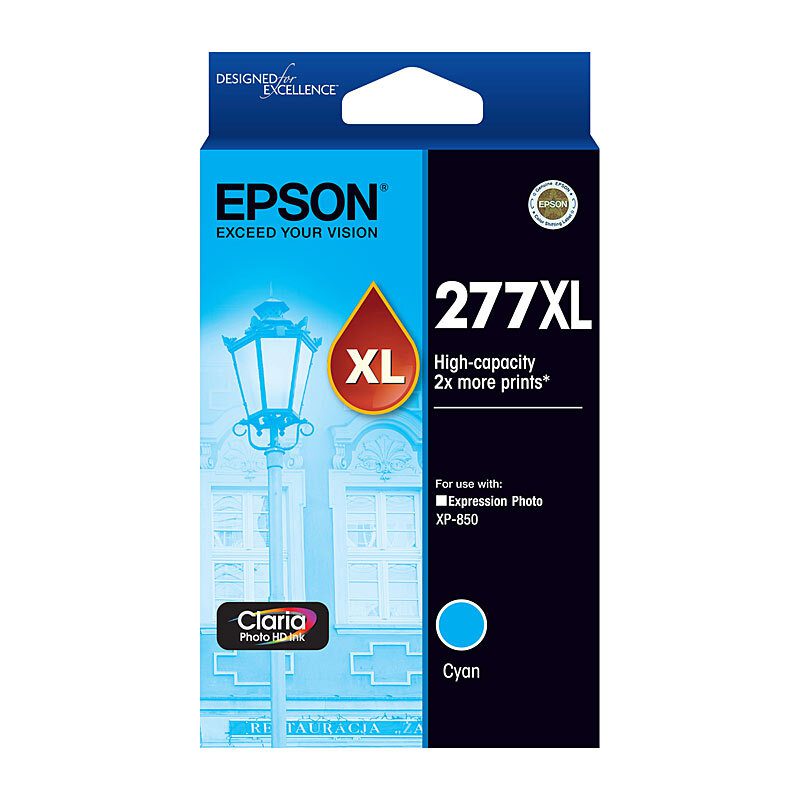 EPSON 277XL HIGH CAPACITY CLARIA PHOTO HD CYAN INK - XP-970 - Image 2