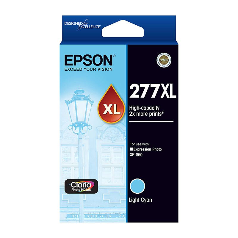 EPSON 277XL HIGH CAPACITY CLARIA PHOTO HD LIGHT CYAN INK - XP-970 - Image 2