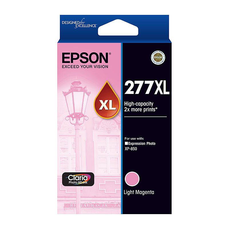 EPSON 277XL HIGH CAPACITY CLARIA PHOTO HD LIGHT MAGENTA INK - XP-970 - Image 2