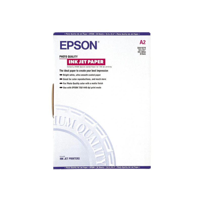 EPSON PHOTO QUALITY INKJET PAPER A2 102GSM 30 SHEET - Image 2