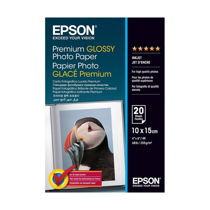 EPSON PHOTO PAPER PREMIUM GLOSSY 4X6 255GSM 20 SHEET - Image 2