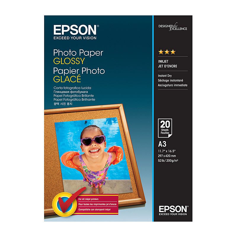 EPSON PHOTO PAPER GLOSSY A3 200GSM 20 SHEET - Image 2