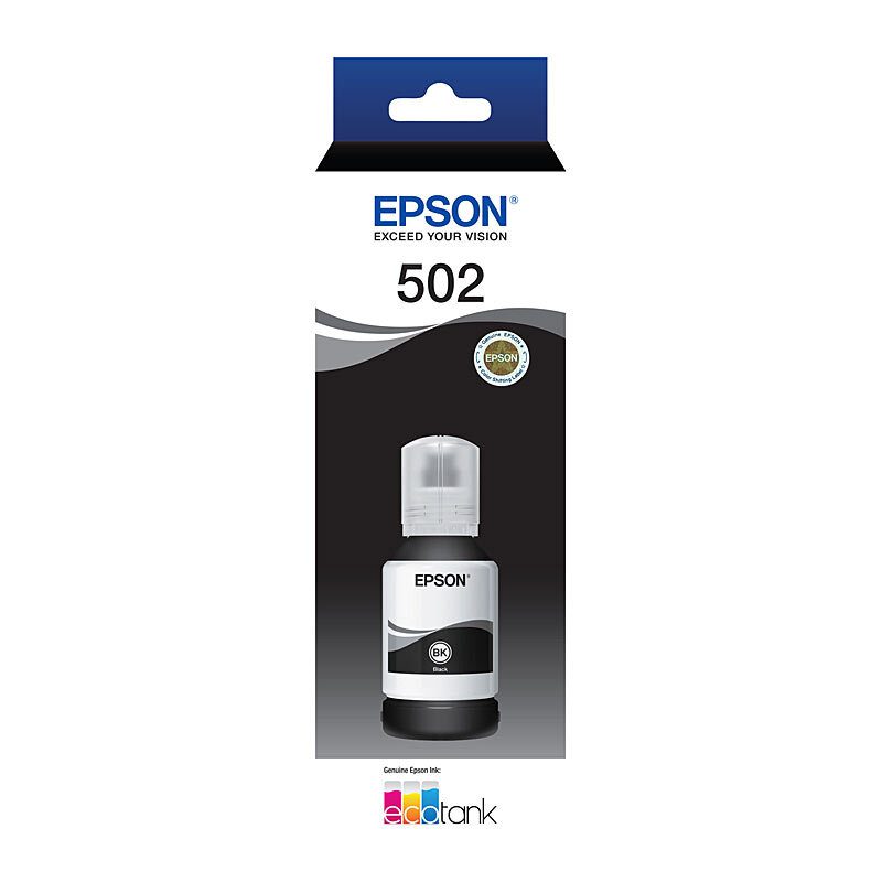 EPSON T502 BLACK INK BOTTLE FOR ECO TANK ET-2850,ET4850 - Image 2