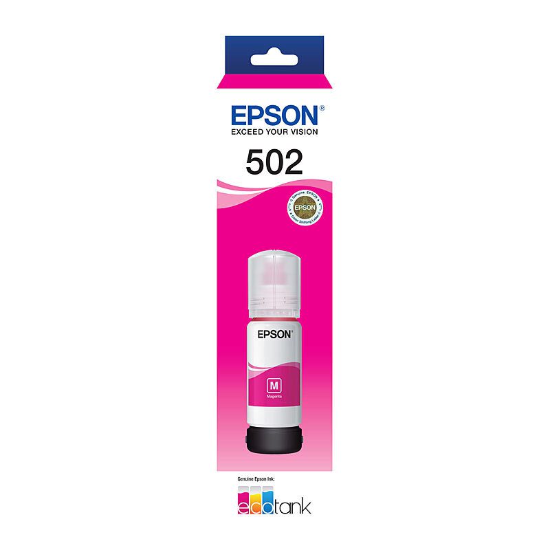 EPSON T502 MAGENTA INK BOTTLE FOR ECO TANK ET-2850,ET4850 - Image 2