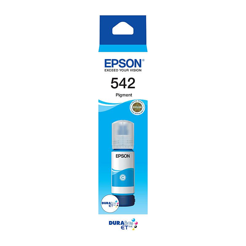 EPSON T542 DURABRITE ECOTANK CYAN INK FOR ECOTANK PRO ET-16600,ET-5800,ET-ET-5150 - Image 2