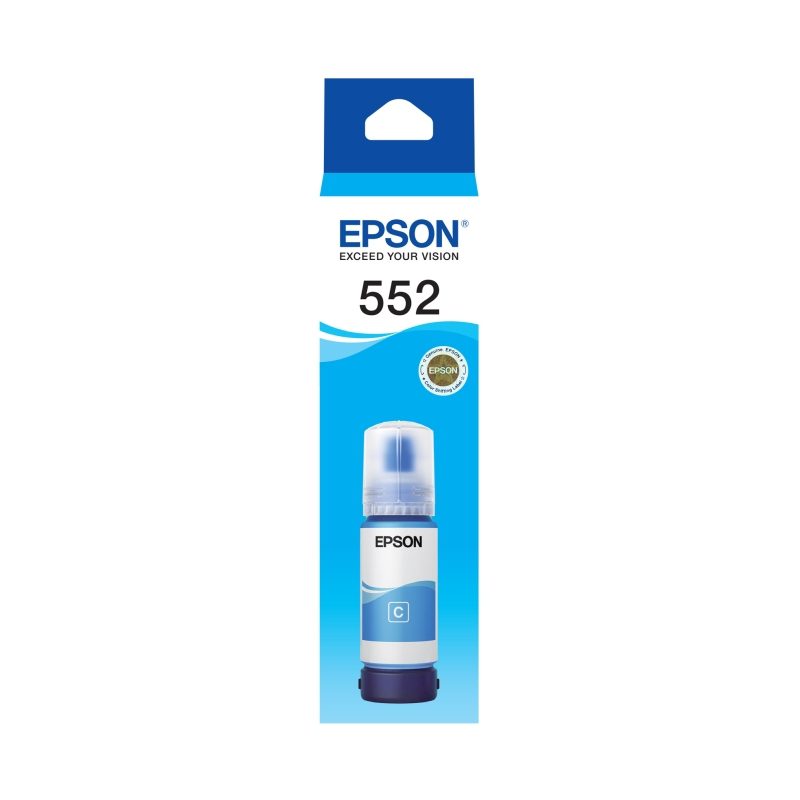 EPSON T552 CLARIA ECOTANK CYAN FOR ET-8500,ET-8550 - Image 2