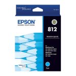 Epson 812 Standard Durabrite Ultra Cyan Ink – Wf-3820,wf-3825,wf-4830,wf-4835,wf-7830,wf-7840,w (C13T05D292)