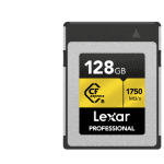 Lexar Professional Cfexpress Type B Gold Series 128gb – Cfexpress Type B 1750mb/s Read, 1500mb/s Write,minimum Sustained Write Speeds Of 1300mb/s1 (LCXEXPR128G-RNENG)