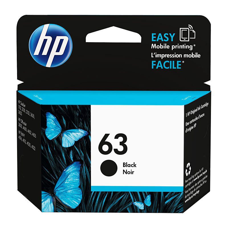 HP 63 BLACK INK CARTRIDGE - Image 2