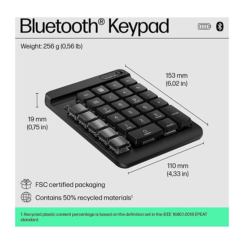 HP 435 PROGRAMMABLE BLUETOOTH WIRELESS K - Image 5
