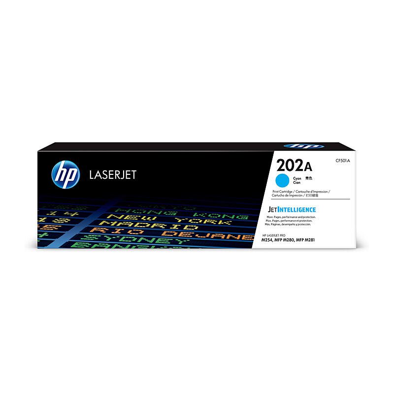 HP 202A Cyan LaserJet Toner Cartridge - Image 2