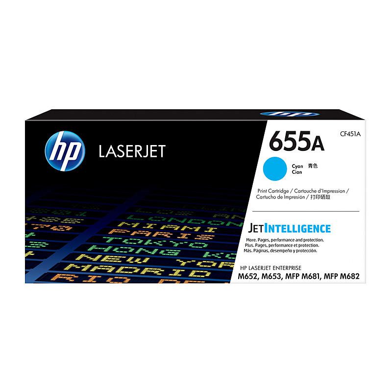 655A Cyan LaserJet Toner Cartridge - Image 2