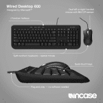 Incase Wired Desktop 600 Black (APB-00018)