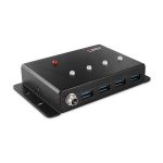 Lindy 4 Port Usb 3.0 Metal Hub (43374)