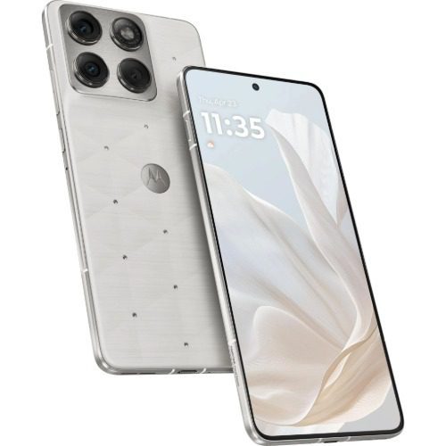 Motorola Moto Edge 70 5G 512GB - Cloud Dancer Swarovski*AU STOCK*, 6.67', AMOLED, 120Hz, 8GB/256GB, 50MP/50MP, Single+ eSIM, 4800mAh, 2 Years Warranty