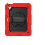 USP Rugged Apple Ipad (11′) (a16) (11th Gen) / Ipad (10.9′) (10th Gen) Case Red – Built-in-kickstand, Hand & Shoulder Strap, Dropproof,3 Yeas Warranty (CHDP109-RD)