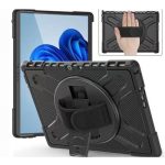 USP Rugged Microsoft Surface 10 Pro Case Black – Built-in-kickstand, Adjustable Hand Strap, Pen Holder, Dropproof, 3 Years Warranty (HDTMSURFACEPRO10)