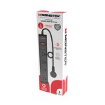 Monster 4-port Surge Black (MT-FPSP4700B)
