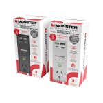 Monster 1-port+usb Surge Black (MT-FPSPU30WB)