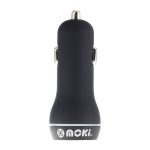 Moki Dual Usb Car Charger Black (ACC MUSBCB)