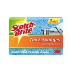 Scotch-Brite Sb Thick Sponge Lge Pk3 Bx8 (7012921463)