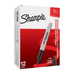 Sharpie Sh Super Fp Perm Mrkr Black Bx12 (33001)