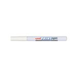 uni Chalk Mrkr XFine Wht Bx12