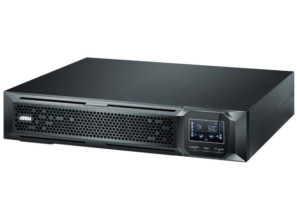 Aten 3000VA/3000W Professional Online UPS with USB/DB9 connection, 8x C13 outlets and 1x C19 outlet, optional SNMP, EPO and RJ port surge protection - Image 5