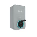 MSI ECO LIFE HOME 22kW (Gray), 22kW 3-phase 380–415V 32A; 7/11kW 1-phase; OCPP2.0.1; IP65/IK08; 5in display; WiFi; app; RFID opt