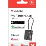 Verbatim Dual Tracking Tag With Tsa Lock Black (30169)