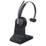 Yealink Wh64 Hybrid Mono With Charging Stand, Enhanced Noise‑cancelling Microphone Technology, Dual Connectivity, Uc Platforms, Voip Desk Phones, And (WH64-M-H-CS)