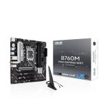 ASUS Intel Lga1700 Matx Motherboard Up To 192gb Ddr5 (4x Slots), 1 X Pcie 5.0, 3 X M.2, 4 X Sata, Wifi 6, Hdmi, Dp (B760M MAX GAMING WIFI)
