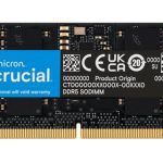 Crucial 64GB (1x64GB) DDR5 SODIMM 5600MHz CL46 Notebook Laptop Memory Tray