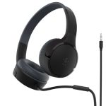 Belkin Soundform Mini Wired On-ear Headphones For Kids – Black(),built-in Microphone, Waterproof, 2 Years Warranty (AUD004btBK)
