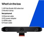 HP Poly Studio X52 All-in-one Video Bar No Power Cord Gsa/taa Video Conferencing System (8D8K5AA)