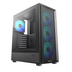DeepCool Cc550 4f High Airflow Mid Tower Atx Case, 4 Pre-installed Fans, Usb3.0 X1,usb2.0 X1,type-c X1,audio X1 (R-CC550BKANA4-G)