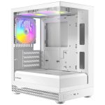 OKINOS Mini Tower, Micro-atx/itx, Tempered Glass, 3×120mm Argb Fans, Usb 3.0 + Type-c, ≤309mm Gpu, ≤165mm Cpu Cooler, Steel (AQUA UNO POLAR)