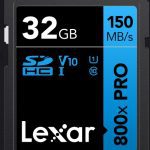 Lexar [hn Model] Lexar High-performance 800x Pro 32gb Sdhc™ Sdxc™ Uhs-i Card Blue Series Read Speed Up To 150mb/s Shoot High-quality Images 1080p (LSD0800P032G-BNNNG)