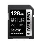 [HN MODEL] Lexar Professional SILVER PRO 128GB SDXC™ UHS-II Card 128GB—C10,  UHS-II(U3), V60,  Silver Pro, up to 280MB/s read, 120MB/s write