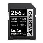 [HN MODEL] Lexar Professional SILVER PRO 256GB SDXC™ UHS-II Card 256GB—C10,  UHS-II(U3), V60, Silver Pro,  up to 280MB/s read, 160MB/s write