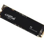 Crucial P3 1TB Gen3 NVMe SSD 3500/3000 MB/s R/W 220TBW 650K/700K IOPS 1.5M hrs MTTF Full-Drive Encryption M.2 PCIe3 5yrs
