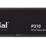 Crucial P310 1TB Gen4 2280 NVMe SSD 7100/6000 MB/s R/W 220TBW 1000K/1200K IOPS 1.5M hrs MTTF Full-Drive Encryption M.2 PCIe4 5yrs