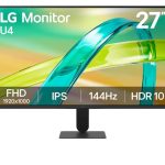 LG 27′ Ips Full Hd 144hz Monitor, 1920×1080, Srgb 99%, 1ms Mbr, Hdr 10, 16: 9, Lg Switch App (27U411B-B AAU)