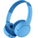 Belkin Soundform Mini2 Wireless On-ear Headphones For Kids – Blue(),55 Hrs Battery, 85db Volume Cap, Built-in Microphone, 2 Years Warranty (AUD012fqBL)