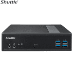 Shuttle DL40N XPC fanless Mini PC 1.3L Barebone - Intel® Twin Lake processorsN150 (4 Cores), DDR5, 8x USB, 2x 2.65W Adapter
