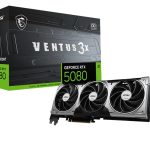 MSI nVidia GeForce RTX™ 5080 16G VENTUS 3X OC, Boost: 2640 MHz, CUDA 10752 Units, 16GB GDDR7, HDMI™ x 1