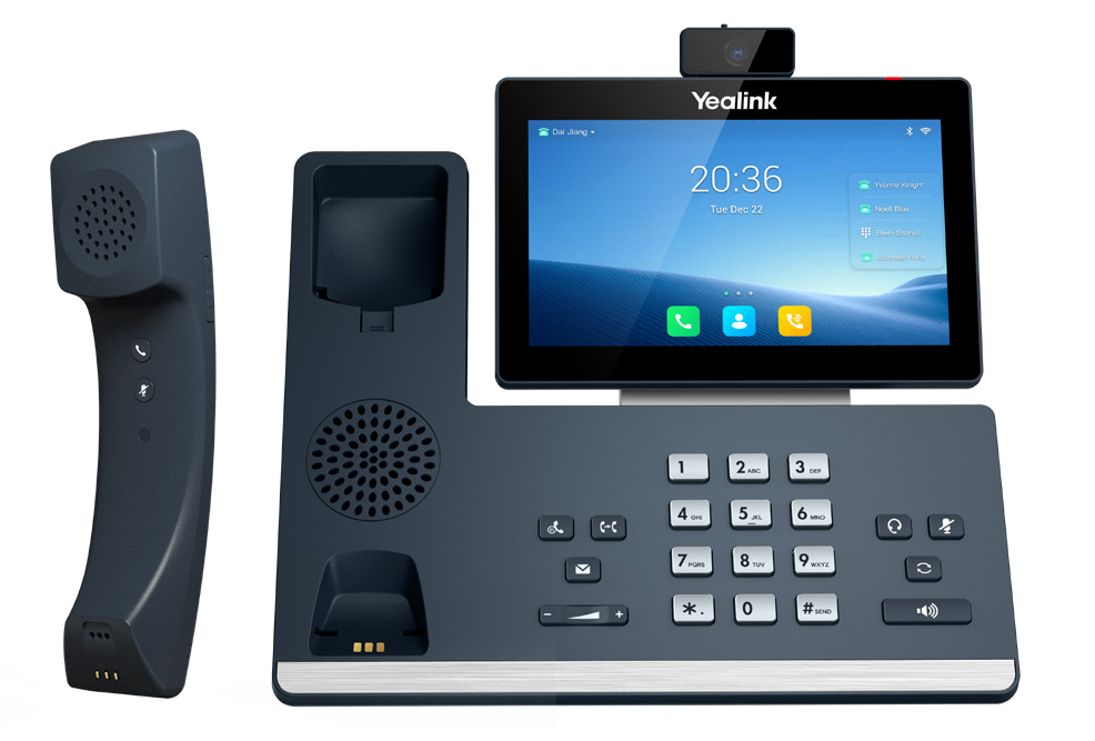YEALINK (SIP-T58W) IP PHONE WITHWIRELESS HANDSET, 7" TOUCHSCREEN, BT, WIFI, aOS 9.0