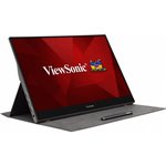 ViewSonic Usb-c Touch Fhd Ips 2x Type-c Power In With Video & Data 3.5mm Audio Mini Hdmi Ultra Portable Monitor 3yarw (TD1655)