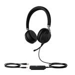 YEALINK WIRED (UH38) MS STEREO HEADSET,NOISE CANCELLING MIC,LEATHER,BLUETOOTH & USB-A